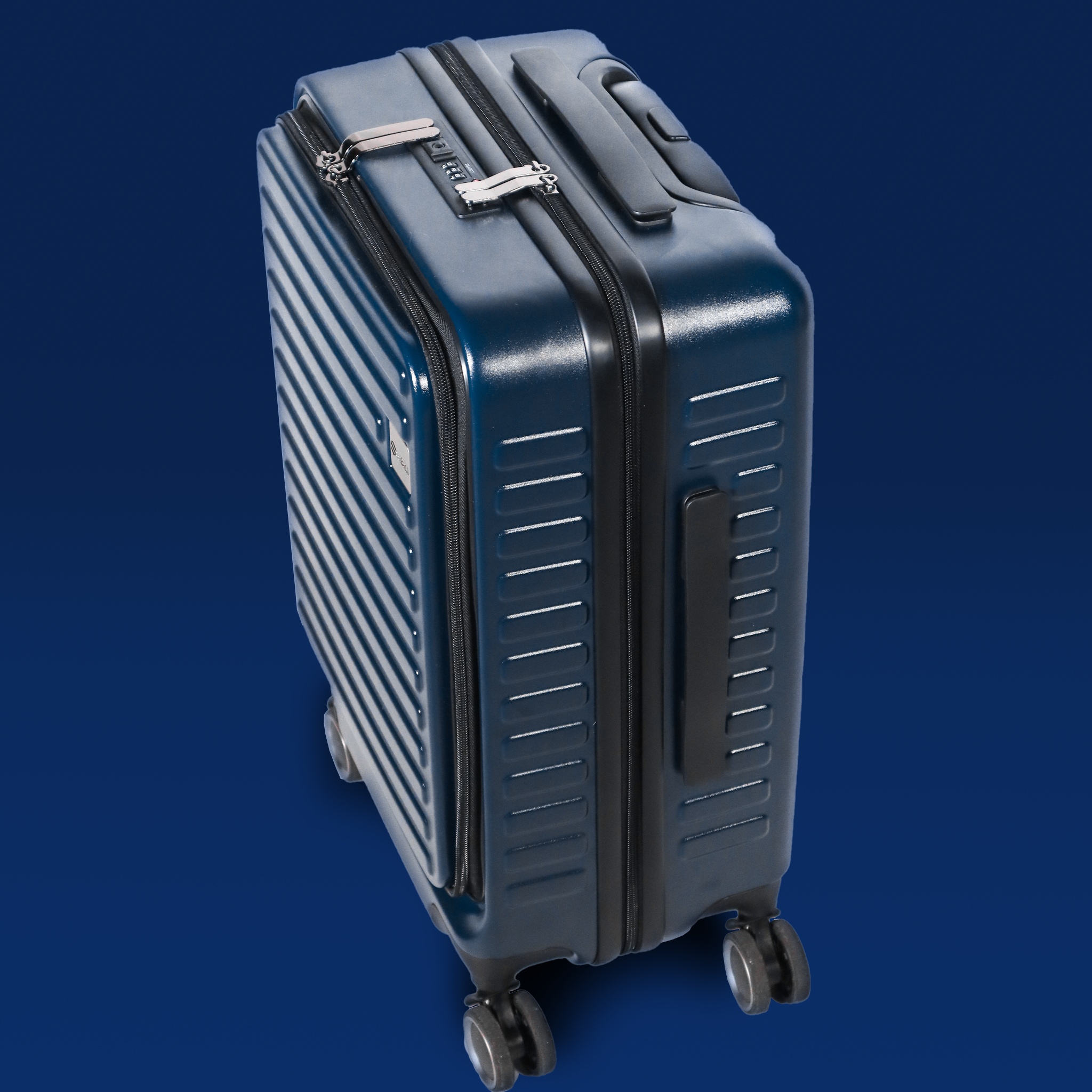 Side view of SaBaLi carry-on luggage